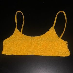Yellow bikini top
